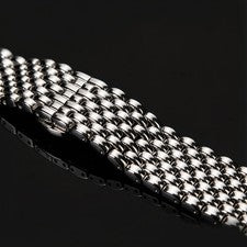 Correa de reloj unisex 18 mm-20 mm 316L acero inoxidable pulido pulsera correa de muñeca