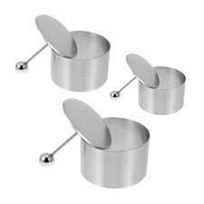 3 juegos moldeadores de platos fríos utensilios de cocina soporte de acero inoxidable