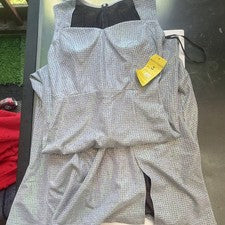 Maxi Vestido Largo Para Mujer Mague's Moda Lentejuelas Plateadas Cuello en V Sin Mangas S