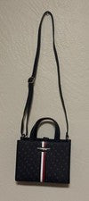 Tommy Hilfiger Mujer Bandolera Bolso de Mano con Correa de Hombro Ajustable Azul Nuevo con Etiquetas