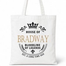 Bolso de Mano BRADWAY Casa del Apellido Algodón Idea de Regalo
