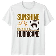 Camiseta Sunshine Mixed With A Little para mujer atrevida personalidad actitud cumpleaños