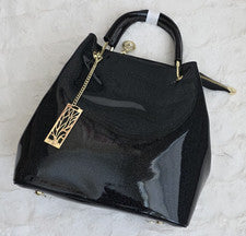 Bolso/cartera de moda para mujer de lujo azul charol - NUEVO