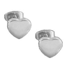 Nuevo pendiente titanio titanio plata corazón corazones mujer mate o brillo 2