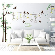 Calcomanías de pared pegatina extraíble para sala de estar foto árbol decoración del hogar pegatinas