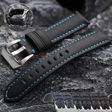 Correa de reloj de tela de vela genuina 20 mm 22 mm 24 mm 26 mm correa de liberación rápida impermeable