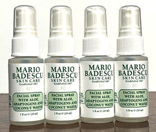 4x MARIO BADESCU CUIDADO DE LA PIEL SPRAY FACIAL ALOE AGUA DE COCO 1,0 oz / 29 ml cada uno NUEVO
