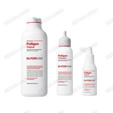Dr.FORHAIR Folligen Juego Completo de Cuidado del Cabello - Mejor Champú, Tratamiento y Tónico Coreano