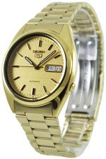 Seiko 5 Automático Acero inoxidable Dial Oro SNXL72K1 200M Reloj de hombre