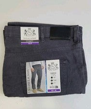 Pantalón chino elástico English Laundry Raven gris para hombre W40xL32 estilo lona 0573