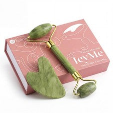 Baimei Icyme Jade Cara Gua Sha Belleza Facial Cuidado de la Piel Herramientas Cuidado Personal Regalo para