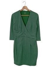 Esprit Wickelkleid Damen Freizeitkleid Grün Größe 38 Casual Minimalistisch