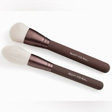 Juego de brochas de maquillaje doble Beauty For Real Essential Pro cepillo para tez y polvo