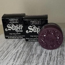 Paquete de 2 Kat Von D KVD Beauty Super Brow Pomade BERENJENA - Fórmula ORIGINAL