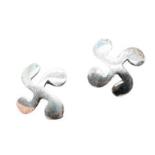 Pendientes Lauburu cruz vasca plata de ley 925 unisex