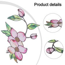 Decoración de Pared Flor Doble Cara con Ventosa para Hogar y Jardín