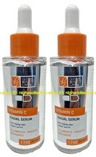 Lote 2 Sueros Faciales Reparadores de Piel Vitamina C Antienvejecimiento Global Beauty Care 1.7 OZ Ea