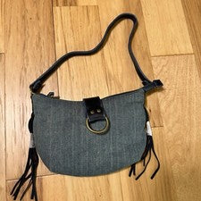 Bolso de hombro pequeño de mezclilla para mujer Cartera de jean Boho Y2K Bolsos de mano Ropa informal