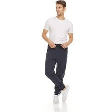 PURE CHAMP HOMBRE POLAR FORRADO CASUAL JOGGER BOLSILLOS CON CREMALLERA - TALLA: HOMBRE M - AZUL MARINO