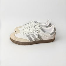 Adidas Samba White and Silver 38