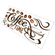 Calcomanía decorativa de decoración de pared para sala de estar café