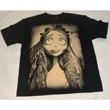Camiseta Tim Burton Cadáver Novia Doble Cara Película Promo Emily Talla XL Estilo De Colección