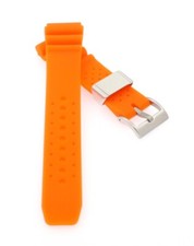 Premium Silikon Taucher Uhrenarmband Modell Ultra-S orange 20 mm