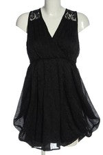Vestido de noche H&M elegante encaje negro talla 38 mujer