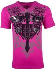 Camiseta para hombre Raw State by Affliction Harlow Biker Cross Y2K S-5XL