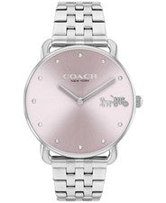 Nuevo reloj pulsera Coach Sammy 14504290 para mujer 36 mm esfera rosa acero inoxidable