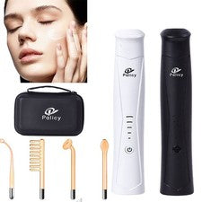 Máquina facial portátil de alta frecuencia con 4 electrodos piel facial anti acné