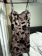 Moda Nova Rosa Floral Mini Vestido Patrón Floral Gótico