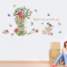 Calcomanías de pared reutilizables multicolores material PVC para decoración de paredes del hogar