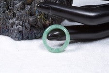 Anillo de aventurina verde piedra preciosa aprox. 6 cm