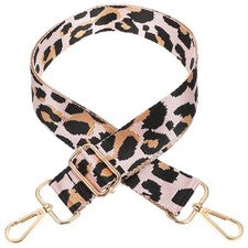 Correa bandolera con estampado de leopardo para bolsos ajustables