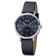 Regent reloj de pulsera para mujer analógico correa de cuero negro UR2094102