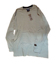 NUEVO CON ETIQUETAS ESMX Caqui Waffle Malla Tejida Talla 2XL Camisa Térmica Manga Larga Estilo 4A51