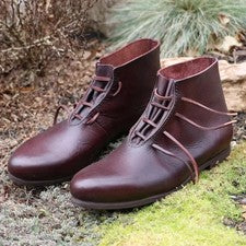 Botas de cuero medievales | Zapatos renacentistas vikingos | Calzado de...