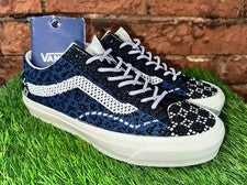 Nuevo VANS Premium LX Old Skool 36 Zapatos de Skate Tejidos Azul Bóveda Talla M 8.5 / W 10