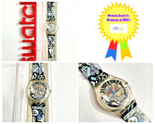 Swatch Gent Nuevo NOS GK265 Robo 1998 Reloj De Pulsera Años 90