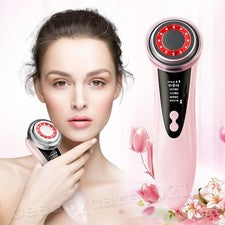 Máquina de estiramiento de la piel terapia de fotón con luz LED RF masajeador facial belleza facial