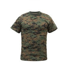 Camiseta Woodland DIGITAL Camuflada Estilo MARPAT Camuflaje Paintball Airsoft Militar