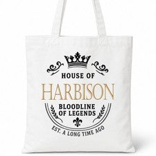 Bolso Shopper Casa Of Algodón Apellido Familiar Harbison