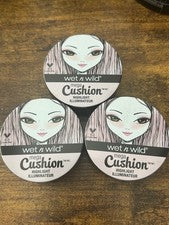 Wet n Wild Mega Cojín Highlight 103A Who's That Pearl Nuevo Sellado Paquete de 3