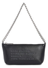 Bolso de hombro Marc Jacobs Standard Supply cadena de cuero bolsa ~NUEVO CON ETIQUETAS~ negro
