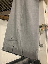 NUEVO Pantalón de vestir gris claro talla 32 para hombre 100 % lana Super 150 hecho en Italia R/$275