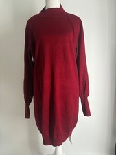 Vestido Yes Fashion granate manga larga para mujer talla XL