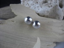 Ohrringe Ohrstecker Kugel facettiert 925 Sterling Silber