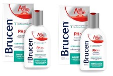 Pack de 2 Brucen Antiacne Paso 1 Loción Limpiadora Facial Syndet Piel Grasa de 120g