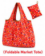 Bolso de Mano Kawaii Estilo Miffys Naranja Conejo 2 Vías GRANDE Mercado Plegable Impermeable